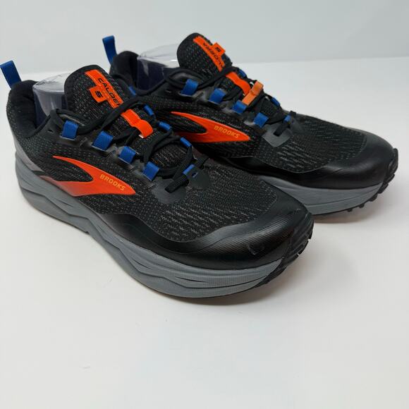 Brooks Caldera Trail Shoes Men's Size 11.5 Black Orange Trail Running Outdoor - Picture 11 of 12